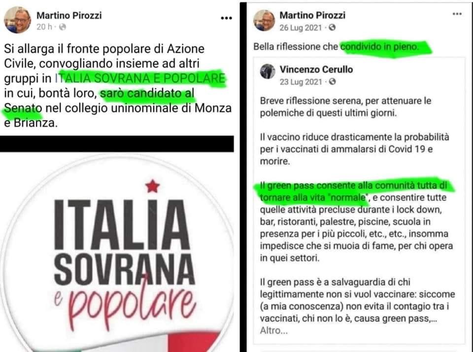 Marco Pirozzi: Ecco Italia Sovrana e Popolare! Attenzione Alle False Opposizioni 