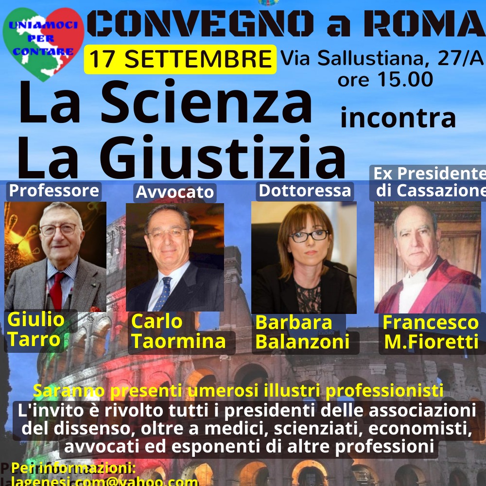 Castellino (Italia Libera): Un Altro Sabato Di Dissenso A Roma. Ore 15 Saremo Ad Iniziativa Di Genesi