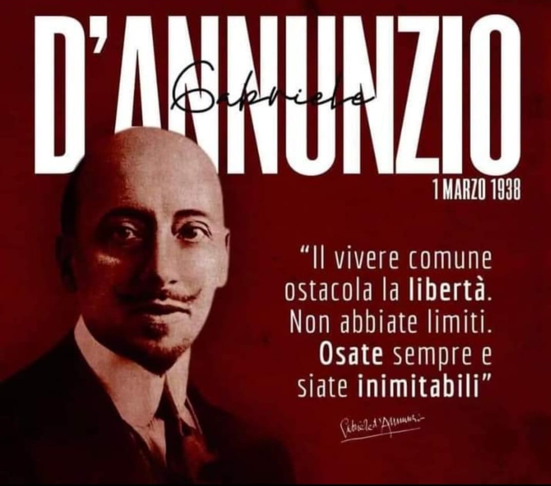 1 Marzo: Gabriele D’Annunzio