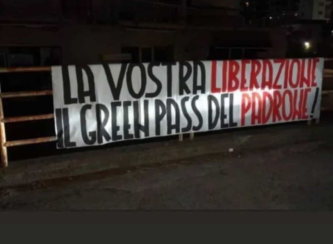 Castellino (Italia Libera): La vostra liberazione il Green Pass del padrone. Per non dimenticare!