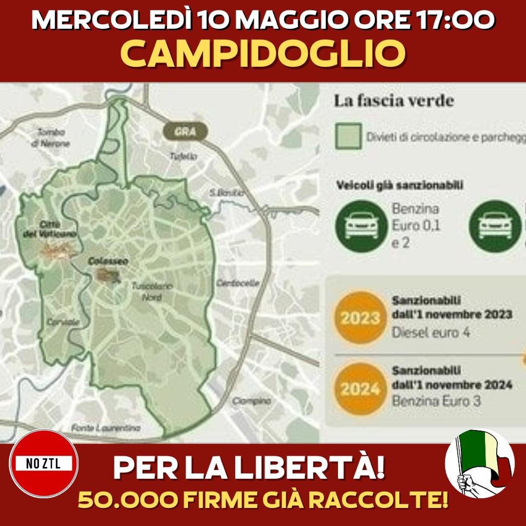 ITALIA LIBERA: MERCOLEDÌ ORE 17 IN CAMPIDOGLIO!