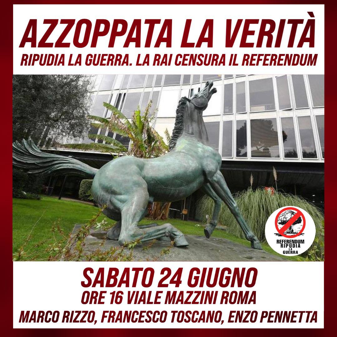 Carla Peroni (Segretario Nazionale Italia Libera): Sabato ore 16 contro la dittatura mediatica. La RAI censura. La RAI è spazzatura!
