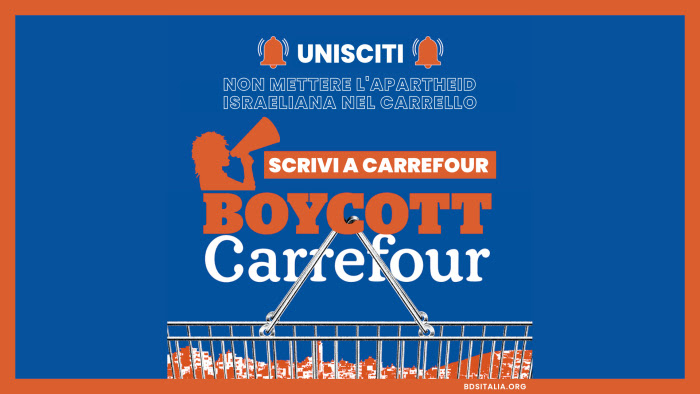 Scrivi a Carrefour: Stop alle complicità con i crimini di Israele