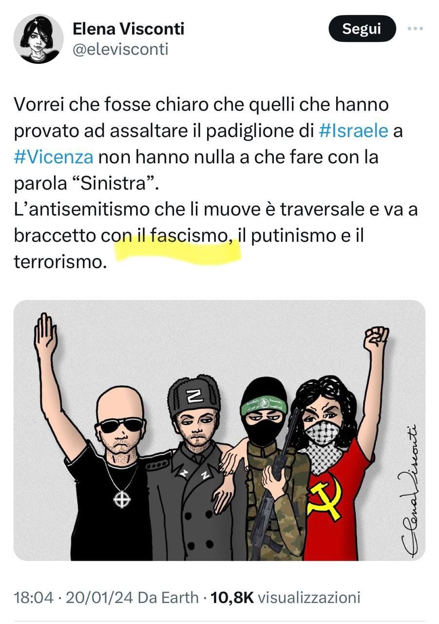 CASTELLINO (ANCORA ITALIA): NON CI STATE CAPENDO NULLA… Una vignetta del maiale fotografa la confusione del regime…