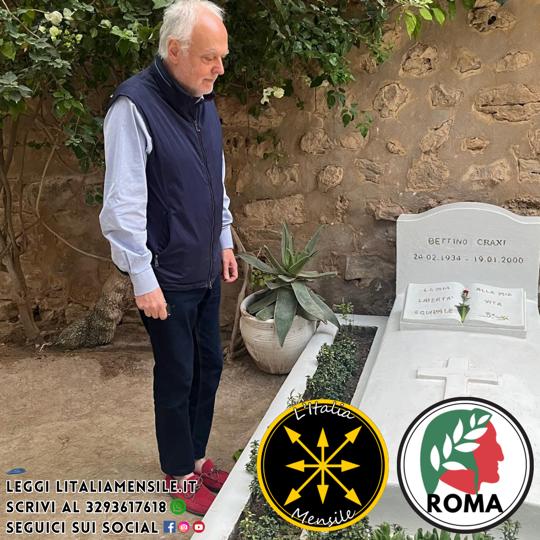 Giulio Saraceni (Comunità Multipolare ROMA – L’Italia Mensile): Sulla tomba di Craxi, ultimo patriota e socialista